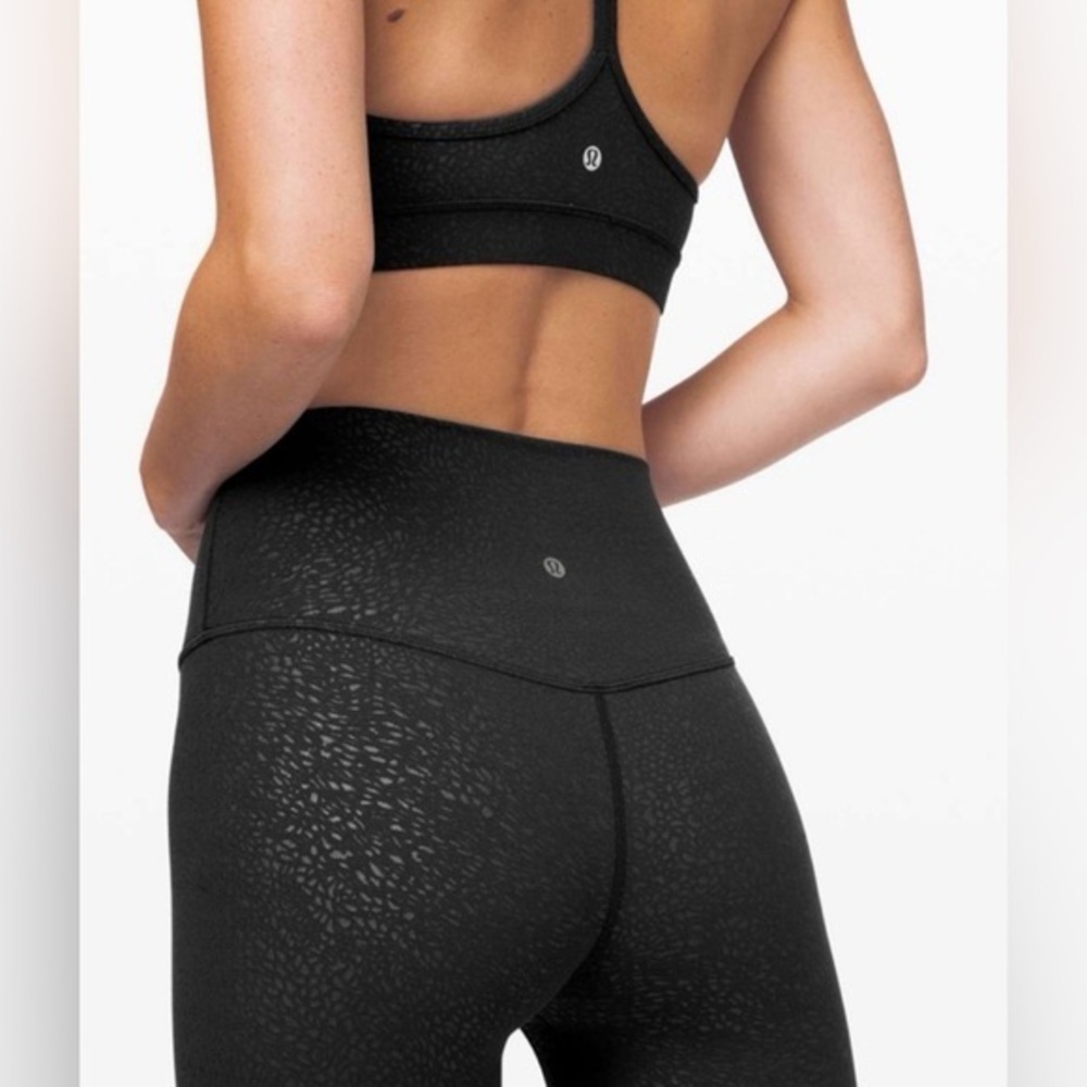 Lululemon Align Pant II 25" in Polar Shift Emboss Black